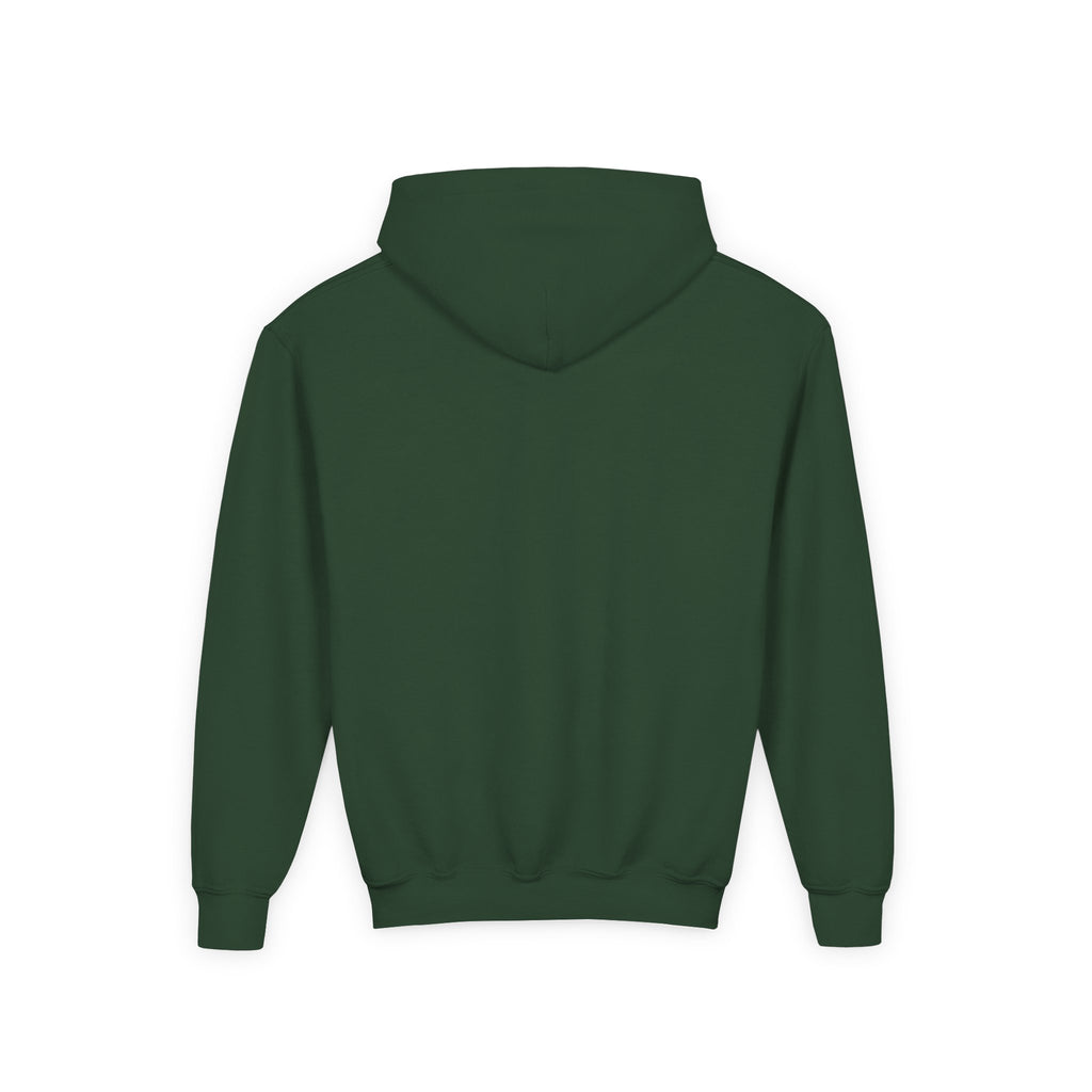 Youth Hoodie - 'Marble Mode' Minimalist Green Pullover