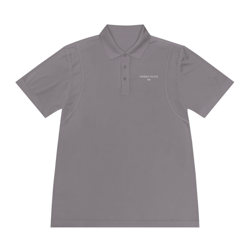Marble Mode Polo Shirt — Grey Concrete