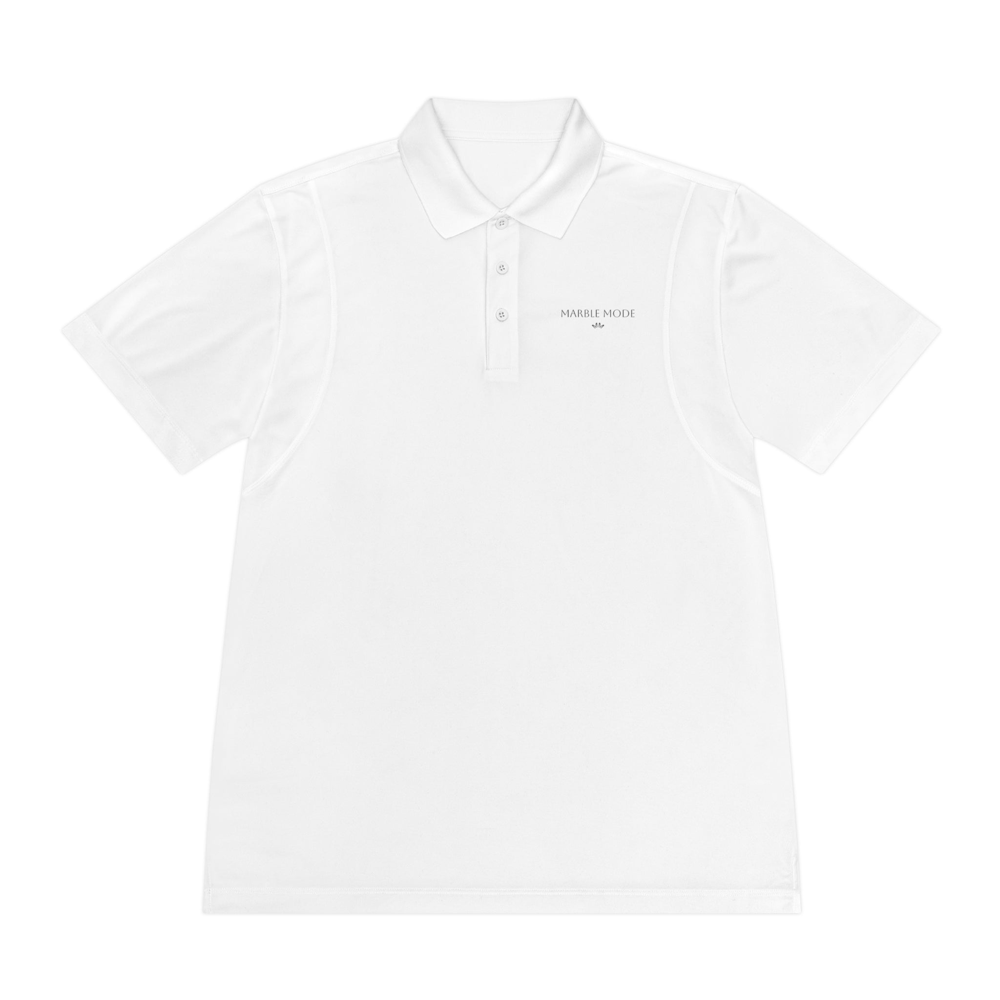 Marble Mode Polo Shirt — White