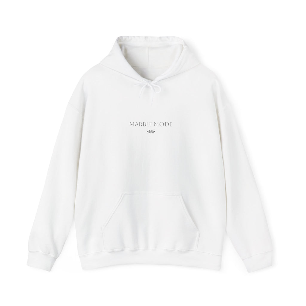 Marble Mode Hoodie - White