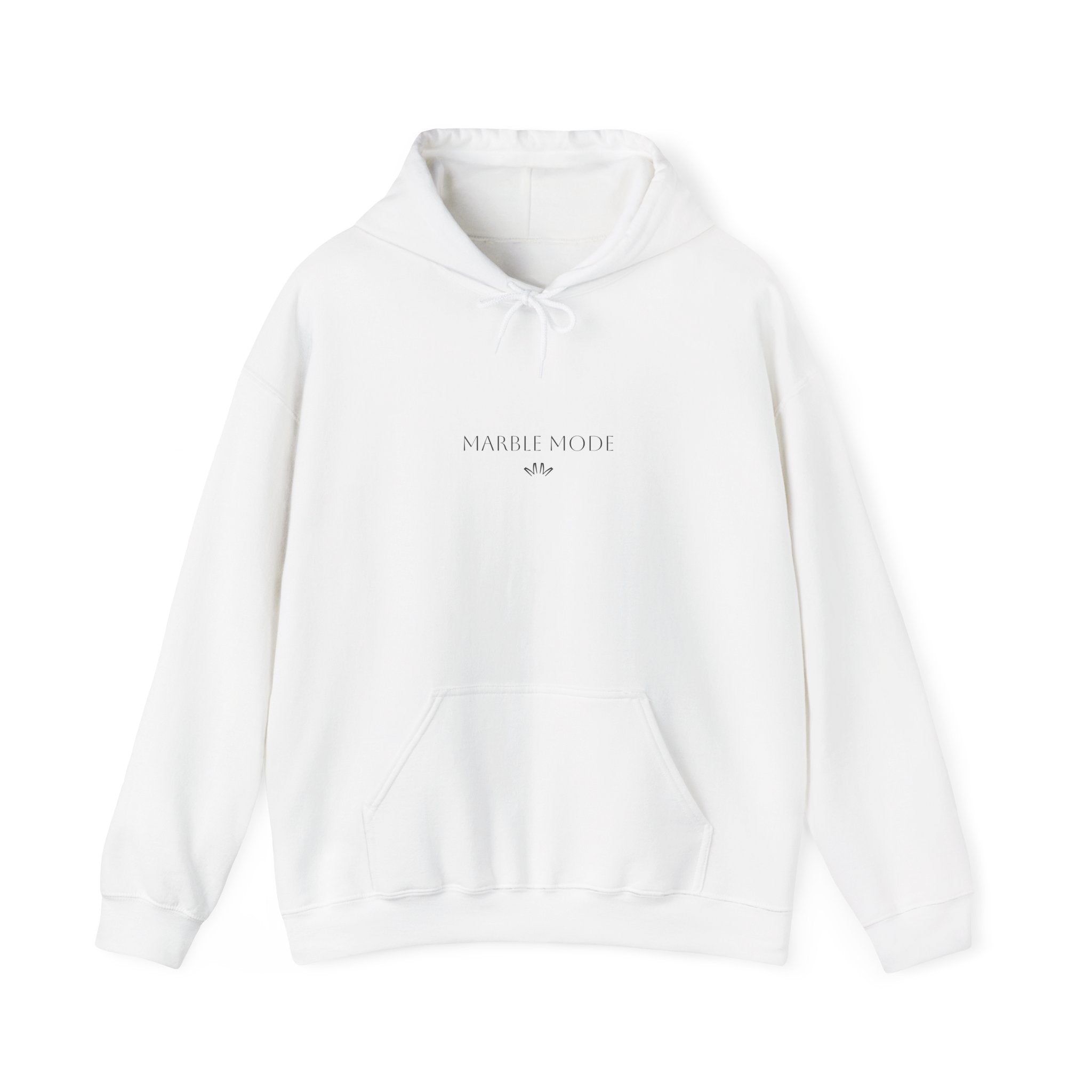 Marble Mode Hoodie - White