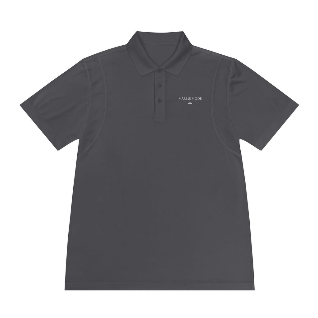 Marble Mode Polo Shirt — Iron Grey